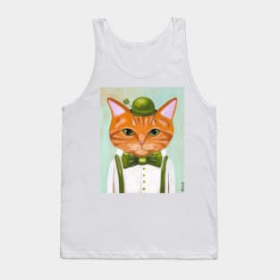 Saint Patricks Cat Tank Top